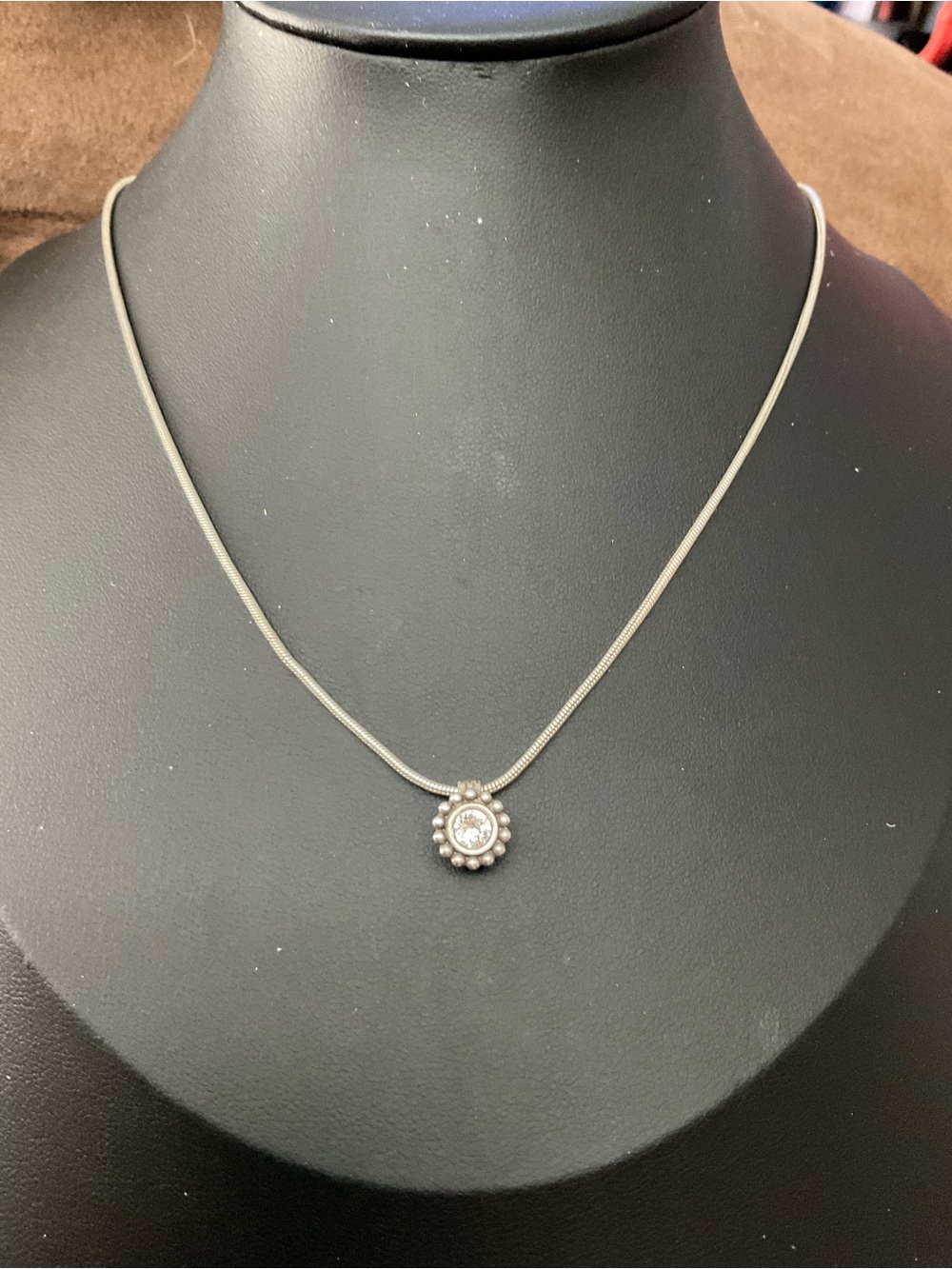 Brighton Twinkle Silver Crystal Petite Pendant Necklace 3158